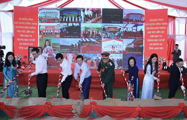 Construction begins on 72 inter-level boarding schools in border communes- Ảnh 4.
