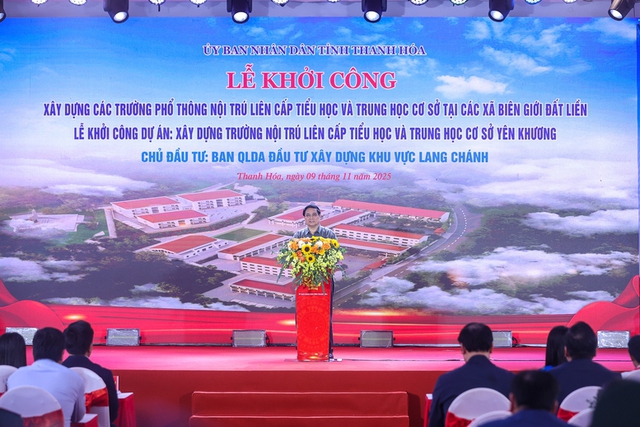 Construction begins on 72 inter-level boarding schools in border communes- Ảnh 1.