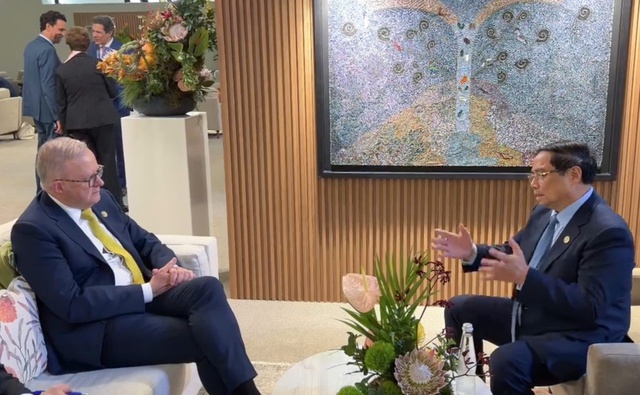 Prime Minister Pham Minh Chinh meets UN Secretary-General, Australian counterpart in South Africa- Ảnh 2.