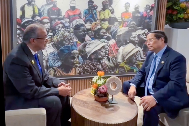 Prime Minister Pham Minh Chinh calls for WHO's support for disease prevention- Ảnh 1. Prime Minister Pham Minh Chinh calls for WHO's support for disease prevention- Ảnh 1.