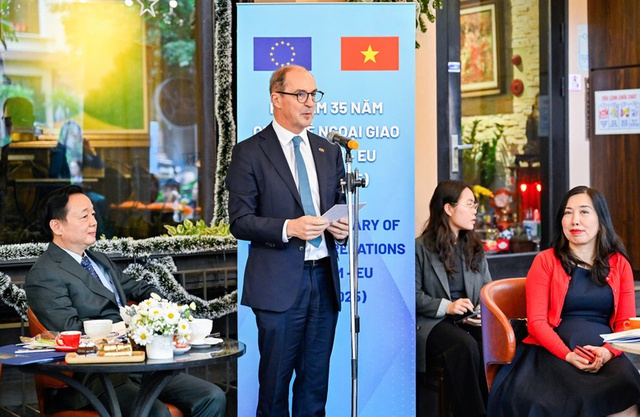 Deputy Prime Minister Tran Hong Ha receives EU diplomats in Viet Nam- Ảnh 2.