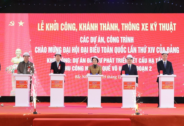 Top Vietnamese leaders chair inauguration and groundbreaking ceremonies for key projects- Ảnh 10.