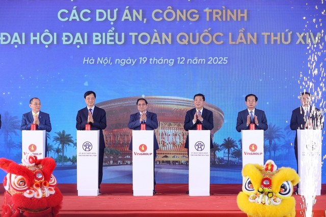 Top Vietnamese leaders chair inauguration and groundbreaking ceremonies for key projects- Ảnh 1.