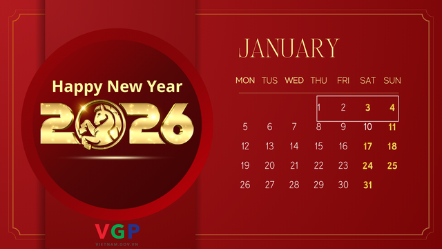 Ministry of Home Affairs proposes 4-day break for New Year 2026- Ảnh 1.