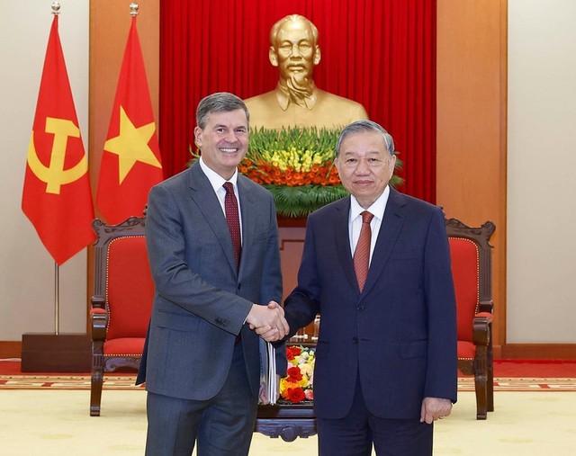 Party chief hosts Russian Presidential Academy Rector- Ảnh 1.