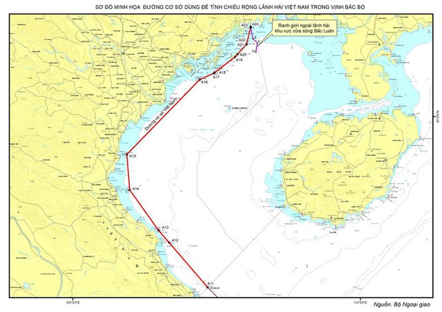 Viet Nam announces baseline in Gulf of Tonkin- Ảnh 1.