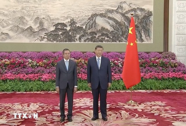 Vietnamese Ambassador presents credentials to Chinese President Xi Jinping- Ảnh 1. Vietnamese Ambassador presents credentials to Chinese President Xi Jinping- Ảnh 1.