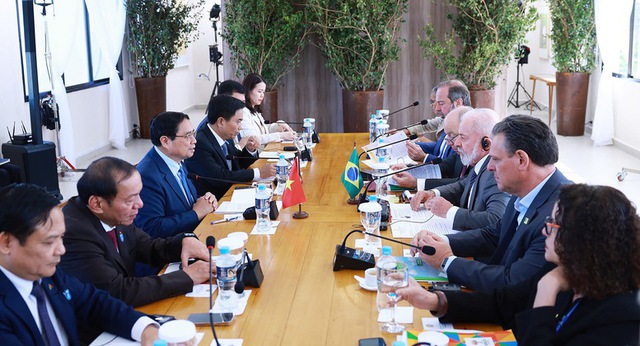 Prime Minister holds talks with Brazilian President ahead of BRICS Summit- Ảnh 2. Prime Minister holds talks with Brazilian President ahead of BRICS Summit- Ảnh 2.