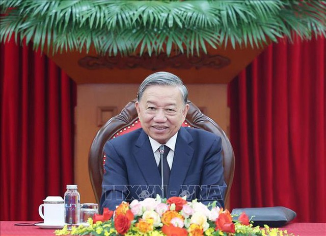 General Secretary To Lam holds phone conversation with Cambodian People’s Party President Hun Sen- Ảnh 1.