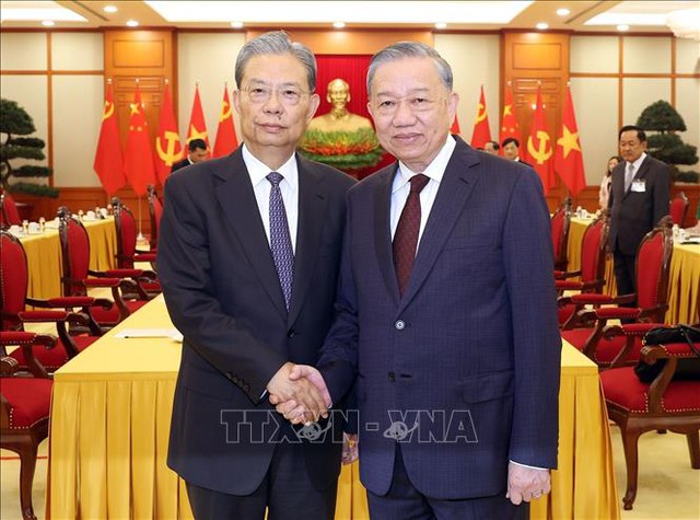 General Secretary To Lam hosts reception for top Chinese legislator- Ảnh 1. General Secretary To Lam hosts reception for top Chinese legislator- Ảnh 1.