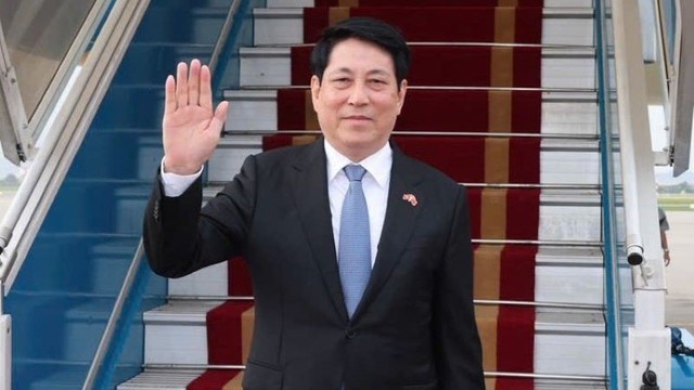 State President leaves for 80th anniversary of victory over fascism in China - Ảnh 1. State President leaves for 80th anniversary of victory over fascism in China - Ảnh 1.
