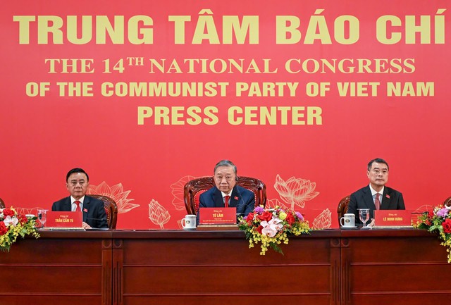 General Secretary To Lam chairs int'l press conference to announce outcomes of 14th National Party Congress- Ảnh 1.