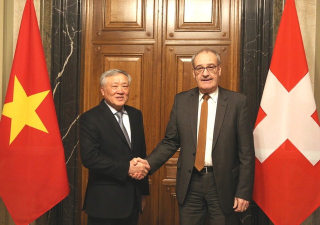 Standing Deputy Prime Minister meets Swiss President Guy Parmelin- Ảnh 1.
