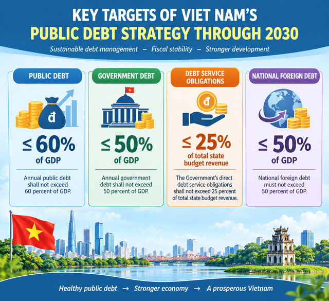 Gov't adopts new public debt strategy through 2030- Ảnh 1.