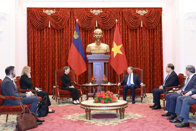 General Secretary, President To Lam meets Liechtenstein Prime Minister Brigitte Haas- Ảnh 1.