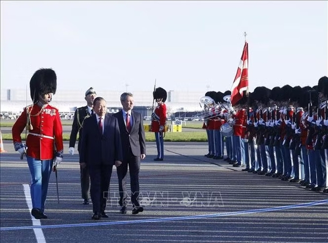General Secretary, President To Lam accorded welcome ceremony in Denmark- Ảnh 3.