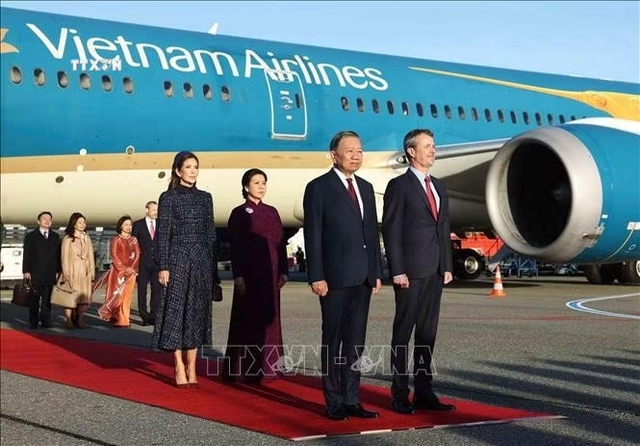 General Secretary, President To Lam accorded welcome ceremony in Denmark- Ảnh 2.