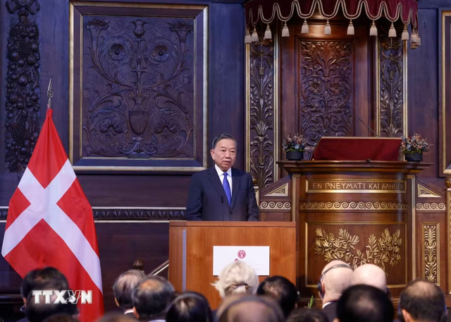 Policy speech by General Secretary and President To Lam at Copenhagen University- Ảnh 1.