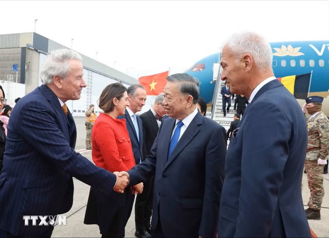 To Lam starts official visits to EU, Belgium- Ảnh 1.