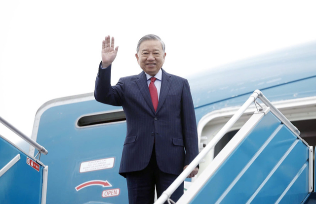 General Secretary To Lam leaves for Board of Peace's inaugural meeting- Ảnh 1.