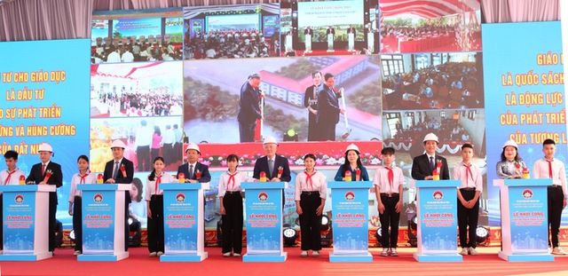 Construction begins on 121 boarding schools in border communes- Ảnh 2.