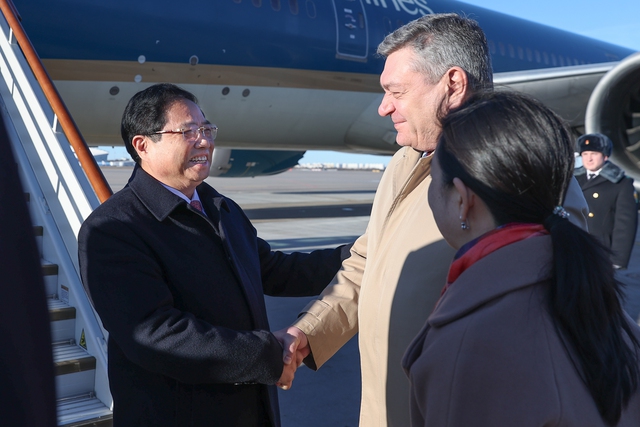 Prime Minister Pham Minh Chinh starts four-day official visit to Russia- Ảnh 1.