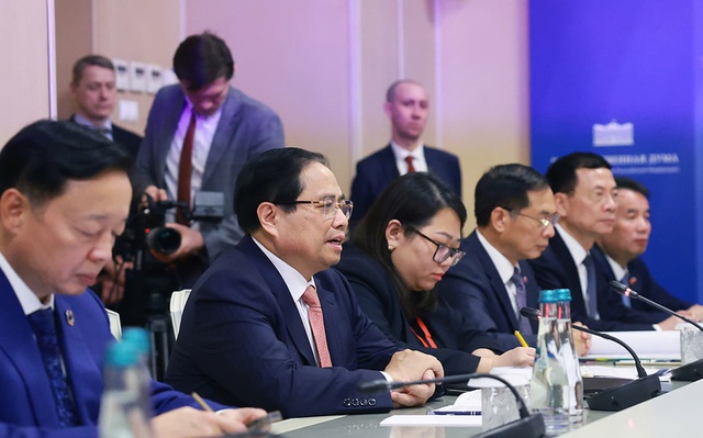 Prime Minister meets with Chairman of Russian State Duma Vyacheslav Volodin- Ảnh 2.