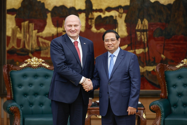 PM receives Russian Minister of Civil Defense, Emergencies and Disaster Relief- Ảnh 1.