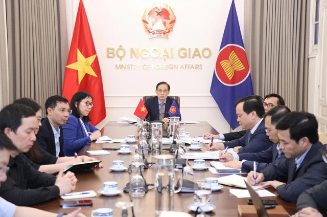 Foreign Minister attends second special meeting on Middle East issue - Ảnh 1.