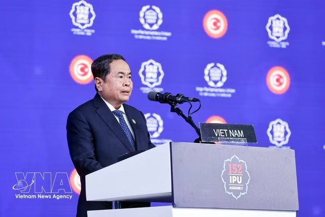 Top legislator addresses general debate of 152nd IPU Assembly- Ảnh 1.