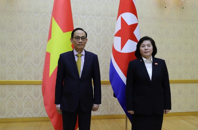 Top Vietnamese, DPRK diplomats hold talks in Pyongyang- Ảnh 1. Top Vietnamese, DPRK diplomats hold talks in Pyongyang- Ảnh 1.