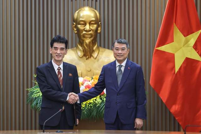 Prime Minister hosts DPRK, UK, Cuban Ambassadors - Ảnh 1.