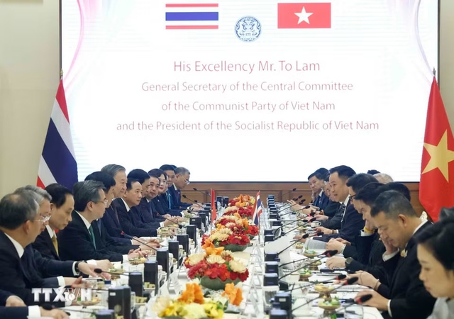To Lam holds talks with Thai Prime Minister in Bangkok- Ảnh 1. To Lam holds talks with Thai Prime Minister in Bangkok- Ảnh 1.