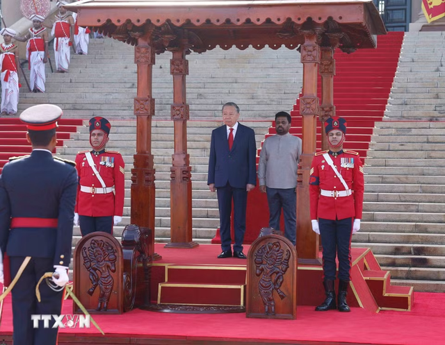 Sri Lanka welcomes top Vietnamese leader with 21-gun salute- Ảnh 3.