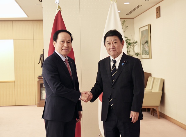 Deputy Prime Minister Le Tien Chau meets Japanese Foreign Minister Motegi Toshimitsu- Ảnh 1.