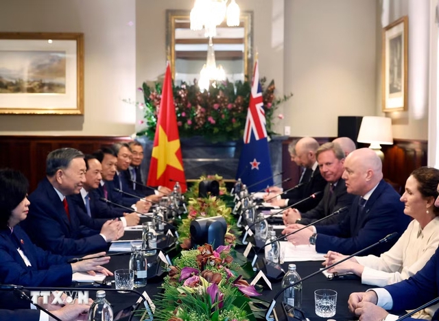 Top leader holds summit meeting with New Zealand Prime Minister- Ảnh 2.