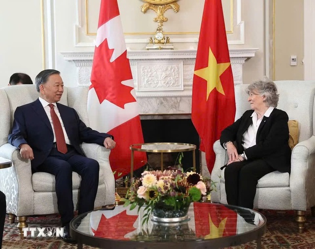 Top leader To Lam meets Canadian Governor General Louise Arbour- Ảnh 1.