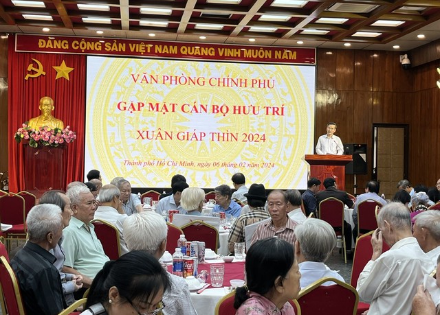 VPCP phía Nam gặp mặt cán bộ hưu trí nhân dịp Xuân Giáp Thìn 2024- Ảnh 4.