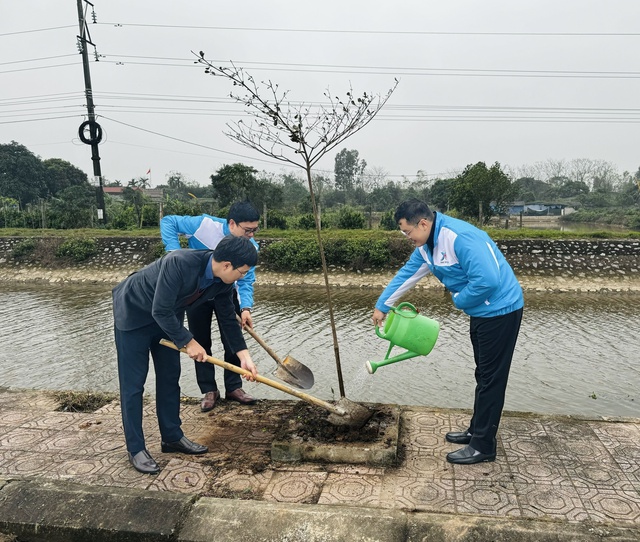 Tuổi trẻ VPCP ra quân Tháng Thanh niên và hưởng ứng Tết trồng cây tại Thái Bình- Ảnh 3.