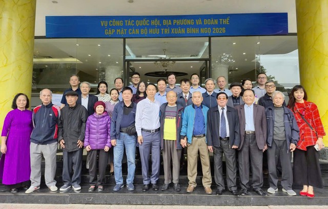 Gặp mặt cán bộ hưu trí Vụ Công tác Quốc hội, Địa phương và Đoàn thể nhân dịp Xuân Bính Ngọ 2026- Ảnh 1.