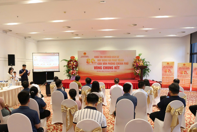 Chung kết cuộc thi tìm hiểu 80 năm xây dựng và phát triển Văn phòng Chính phủ- Ảnh 1. Chung kết cuộc thi tìm hiểu 80 năm xây dựng và phát triển Văn phòng Chính phủ- Ảnh 1.