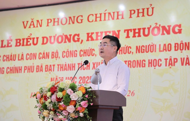 Tuyên dương con cán bộ VPCP đạt thành tích xuất sắc năm học 2025 - 2026- Ảnh 2. Tuyên dương con cán bộ VPCP đạt thành tích xuất sắc năm học 2025 - 2026- Ảnh 2.