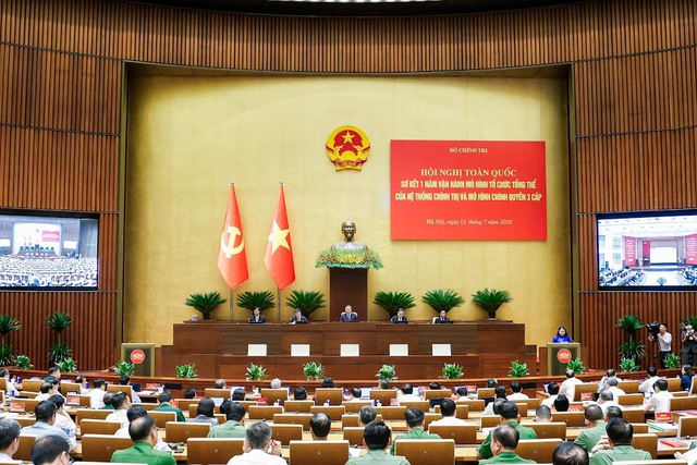 VPCP dự Hội nghị sơ kết 1 năm vận hành mô hình tổ chức tổng thể của hệ thống chính trị, mô hình chính quyền 3 cấp- Ảnh 1. VPCP dự Hội nghị sơ kết 1 năm vận hành mô hình tổ chức tổng thể của hệ thống chính trị, mô hình chính quyền 3 cấp- Ảnh 1.