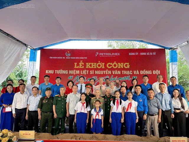 Khởi công xây dựng Khu tưởng niệm Liệt sĩ Nguyễn Văn Thạc và đồng đội tại Quảng Trị- Ảnh 1. Khởi công xây dựng Khu tưởng niệm Liệt sĩ Nguyễn Văn Thạc và đồng đội tại Quảng Trị- Ảnh 1.