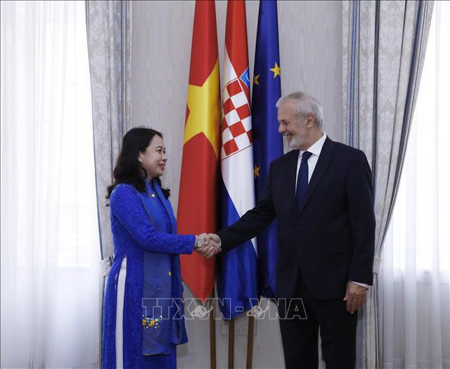越南国家副主席武氏映春访问克罗地亚 - Ảnh 1.