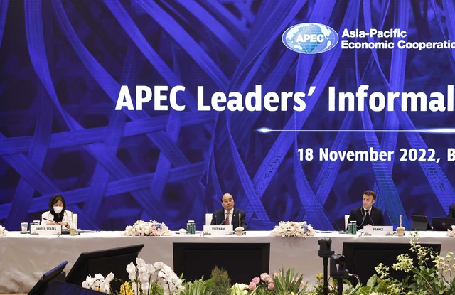 阮春福主席出席亚太经合组织领导人与嘉宾对话  - Ảnh 1.