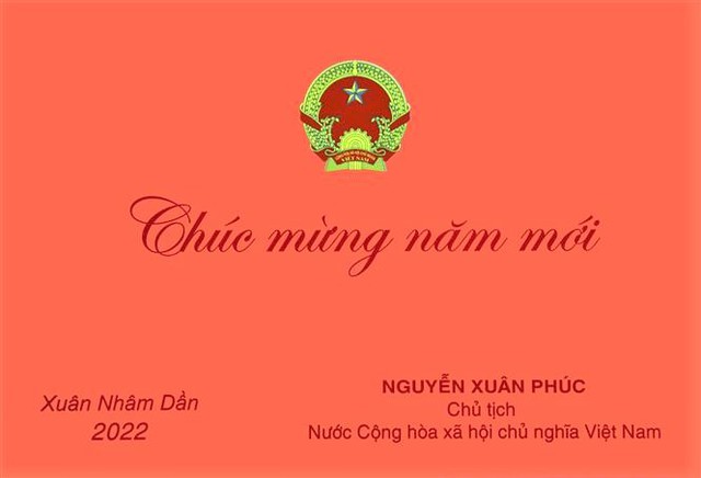 越南国家主席阮春福发表2022壬寅年新年贺词 - Ảnh 1.