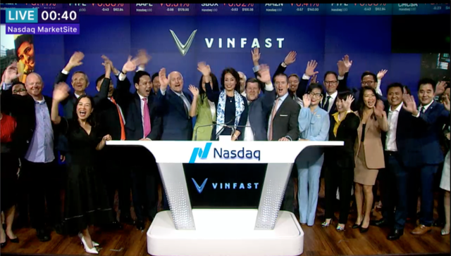 越南电动汽车制造商VinFast在美国纳斯达克全球精选市场上市 - Ảnh 1.