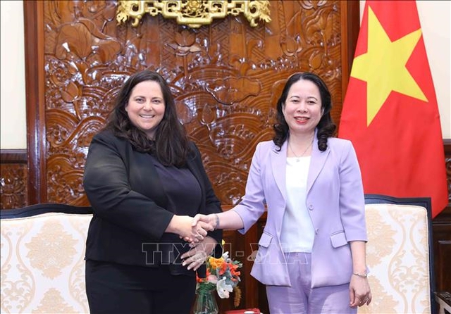 越南国家副主席武氏映春会见美国福特汽车公司代表- Ảnh 1.