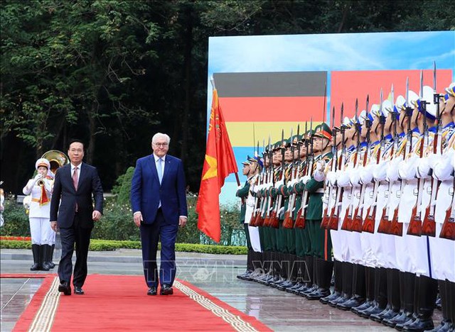 越南国家主席武文赏同德国总统举行会谈- Ảnh 1.